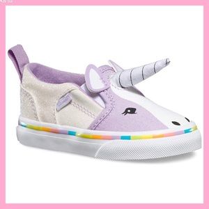 VANS TODDLER GIRL UNICORN SLIP ON SHOES SIZE 9